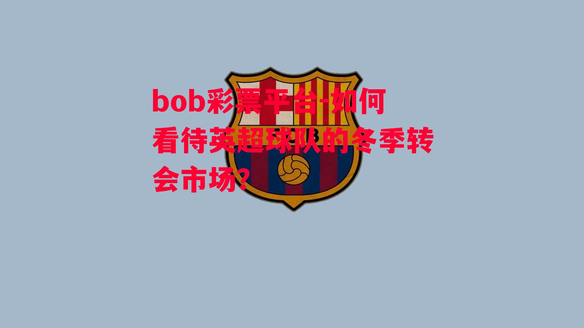 bob彩票平台-如何看待英超球队的冬季转会市场？